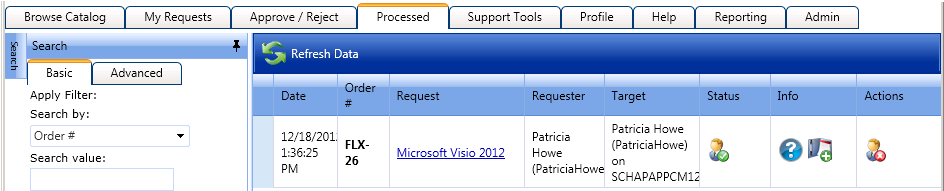Processed Tab